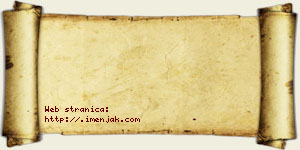 Jakov Sebić vizit kartica